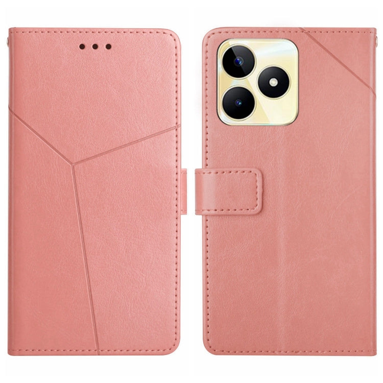 HT01 Y-shaped Pattern Flip Leather Phone Case, For Realme 12 Pro/12 Pro+ Global, For Realme C67 4G, For Realme 11 5G Global, For Realme C53, For Realme 11 4G Global, For Realme C65 4G