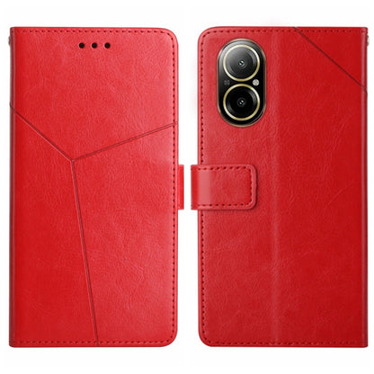 HT01 Y-shaped Pattern Flip Leather Phone Case, For Realme 12 Pro/12 Pro+ Global, For Realme C67 4G, For Realme 11 5G Global, For Realme C53, For Realme 11 4G Global, For Realme C65 4G
