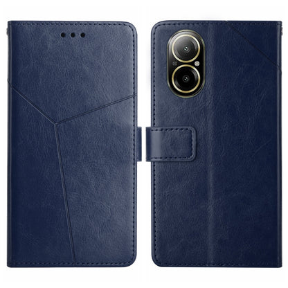HT01 Y-shaped Pattern Flip Leather Phone Case, For Realme 12 Pro/12 Pro+ Global, For Realme C67 4G, For Realme 11 5G Global, For Realme C53, For Realme 11 4G Global, For Realme C65 4G