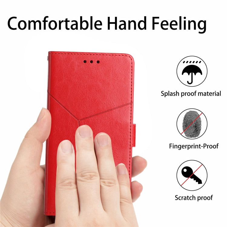 HT01 Y-shaped Pattern Flip Leather Phone Case, For Realme 12 Pro/12 Pro+ Global, For Realme C67 4G, For Realme 11 5G Global, For Realme C53, For Realme 11 4G Global, For Realme C65 4G