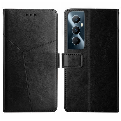 HT01 Y-shaped Pattern Flip Leather Phone Case, For Realme 12 Pro/12 Pro+ Global, For Realme C67 4G, For Realme 11 5G Global, For Realme C53, For Realme 11 4G Global, For Realme C65 4G