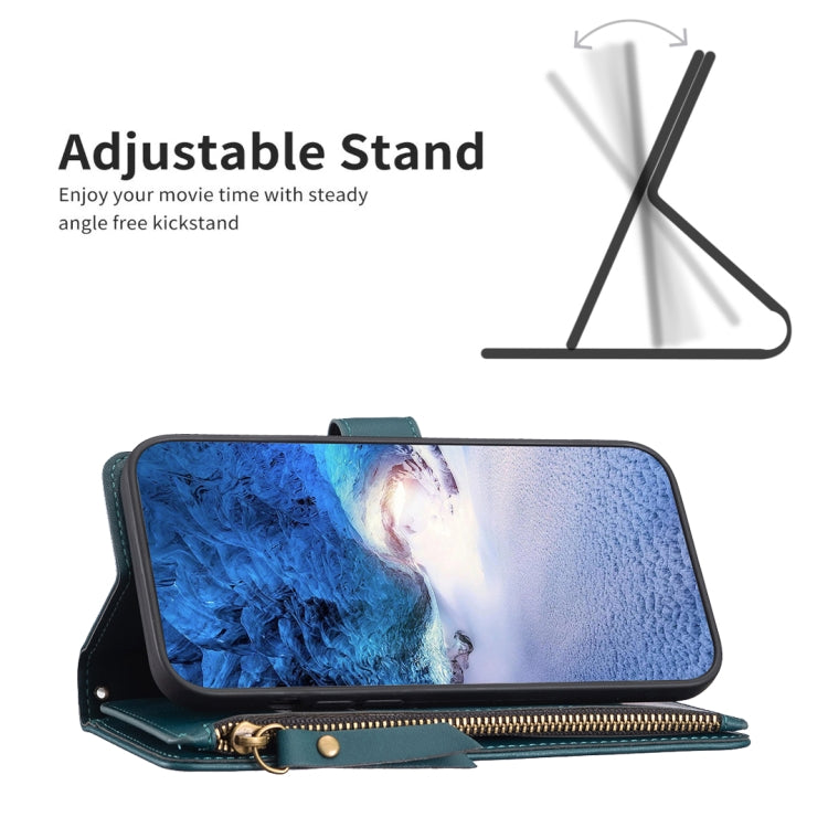 9 Card Slots Zipper Wallet Leather Flip Phone Case, For Google Pixel 8 Pro, For Google Pixel 8, For Google Pixel 7a, For Google Pixel 7 Pro, For Google Pixel 7