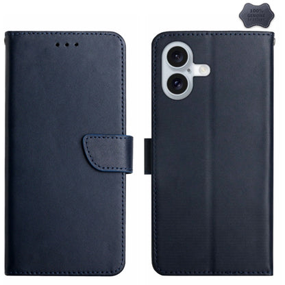 Genuine Leather Fingerprint-proof Flip Phone Case, For iPhone 17e / 16e, For iPhone 16 Pro Max, For iPhone 16 Pro, For iPhone 16 Plus, For iPhone 16, For iPhone 15 Pro Max, For iPhone 15 Pro, For iPhone 15 Plus, For iPhone 15
