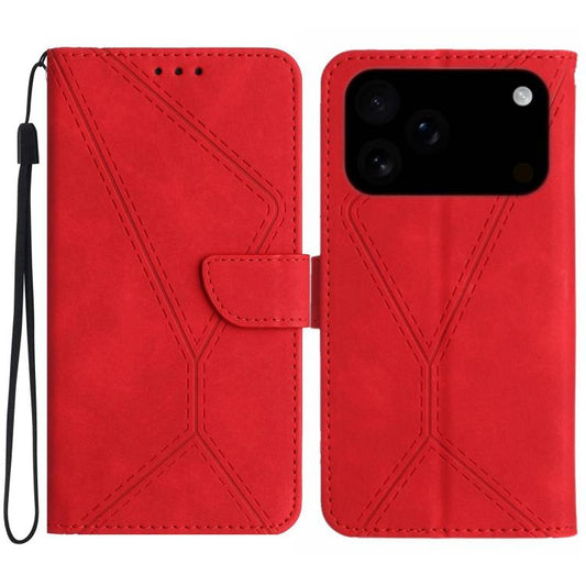 Stitching Embossed Leather Phone Case, For iPhone 18 Pro / 17 Pro, For iPhone 18 Pro Max / 17 Pro Max, For iPhone 17e / 16e, For iPhone 17, For iPhone Air, For iPhone 16 Pro Max, For iPhone 16 Pro, For iPhone 16 Plus, For iPhone 16, For iPhone 15 Pro M...