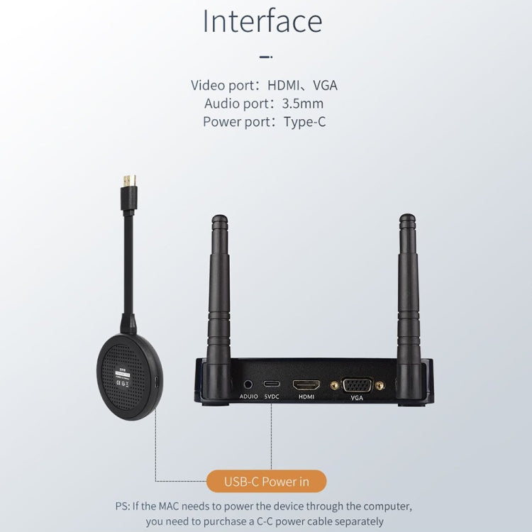 Measy UHD200 Wireless HDMI Transmitter and Receiver, Transmission Distance: 100m, Wireless Transmitter and Receiver 100m