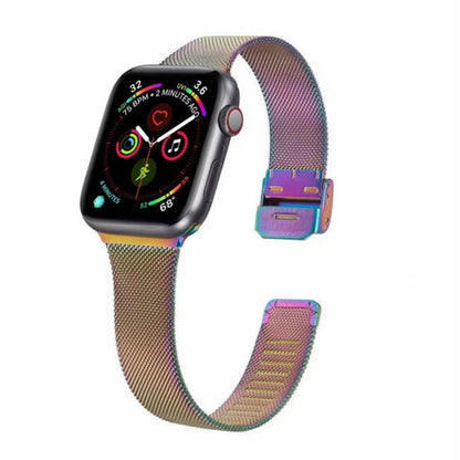 Milanese Stainless Steel Watchband, For Apple Watch Ultra 49mm / Series 8&7 45mm / SE 2&6&SE&5&4 44mm / 3&2&1 42mm, For Apple Watch Series 8&7 41mm / SE 2&6&SE&5&4 40mm / 3&2&1 38mm, For Apple Watch Series 7 45mm / 6 & SE & 5 & 4 44mm / 3 & 2 & 1 42mm ...