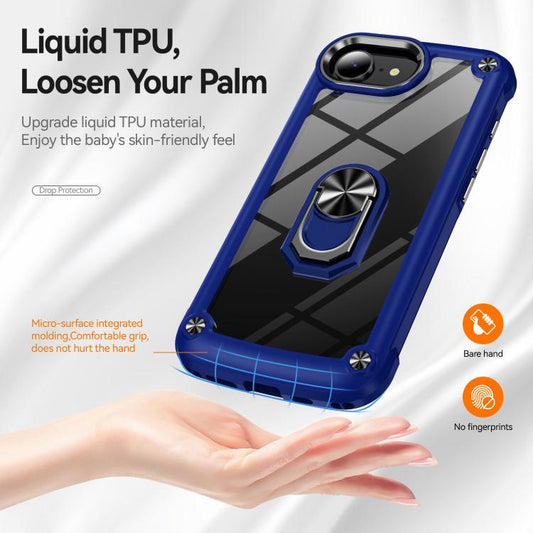 TPU + PC Lens Protection Phone Case with Ring Holder, For iPhone 17e / 16e, For iPhone 17 Pro Max, For iPhone 17, For iPhone Air, For iPhone 16 Pro Max, For iPhone 16 Pro, For iPhone 16 Plus, For iPhone 16, For iPhone 15 Pro Max, For iPhone 15 Pro     ...