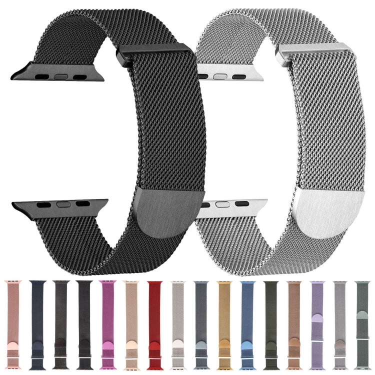 Milanese Metal Magnetic Watch Band, For Apple Watch 4 44mm, For Apple Watch 4 40mm, For Apple Watch 3 38mm, For Apple Watch 3 42mm, For Apple Watch 2 42mm, For Apple Watch 2 38mm