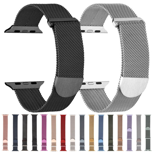 Milanese Metal Magnetic Watch Band, For Apple Watch 4 44mm, For Apple Watch 4 40mm, For Apple Watch 3 38mm, For Apple Watch 3 42mm, For Apple Watch 2 42mm, For Apple Watch 2 38mm