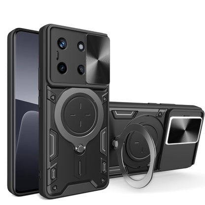 CD Texture Sliding Camshield Magnetic Holder Phone Case, For Realme P4 Power 5G, For Realme 16 Pro / 16 Pro+ 5G, For Realme 15x 5G, For Realme P3 5G / 14 5G Global, For Realme P3 Ultra 5G India, For Realme 14 Pro+ 5G, For Realme C75 4G / 14x 5G Global ...