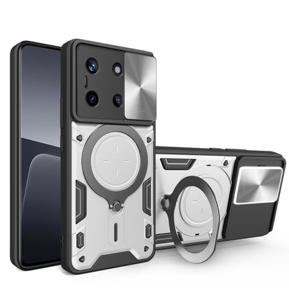 CD Texture Sliding Camshield Magnetic Holder Phone Case, For Realme P4 Power 5G, For Realme 16 Pro / 16 Pro+ 5G, For Realme 15x 5G, For Realme P3 5G / 14 5G Global, For Realme P3 Ultra 5G India, For Realme 14 Pro+ 5G, For Realme C75 4G / 14x 5G Global ...