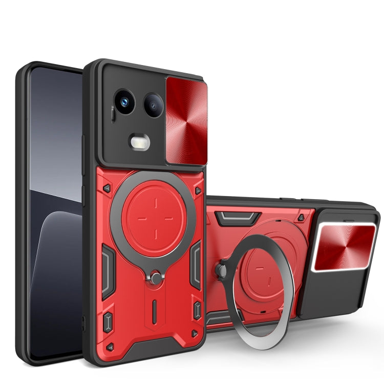 CD Texture Sliding Camshield Magnetic Holder Phone Case, For Realme P4 Power 5G, For Realme 16 Pro / 16 Pro+ 5G, For Realme 15x 5G, For Realme P3 5G / 14 5G Global, For Realme P3 Ultra 5G India, For Realme 14 Pro+ 5G, For Realme C75 4G / 14x 5G Global ...