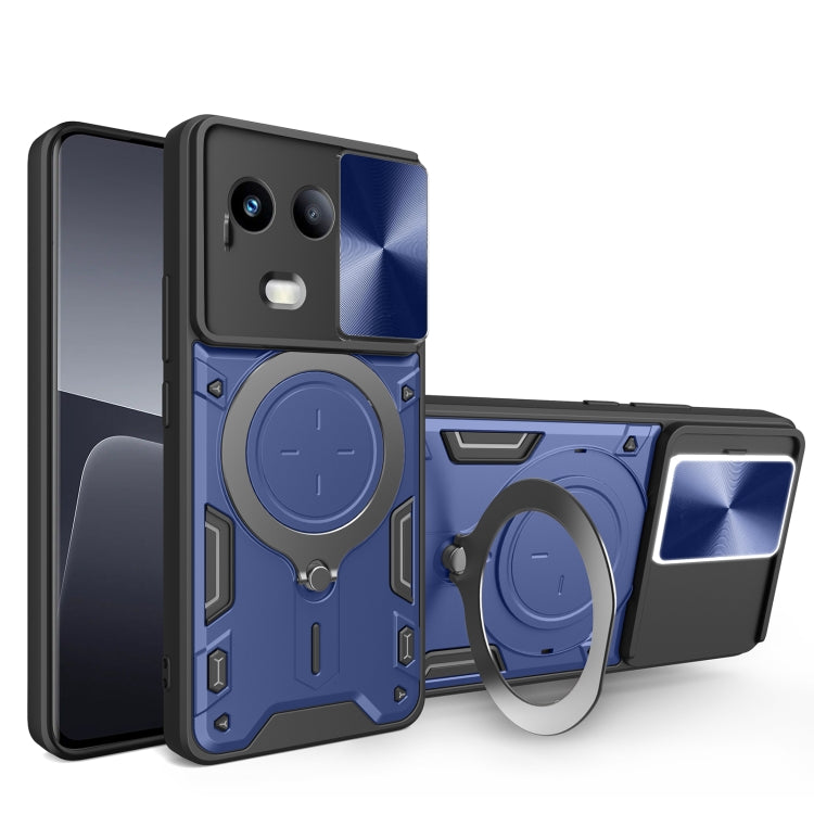 CD Texture Sliding Camshield Magnetic Holder Phone Case, For Realme P4 Power 5G, For Realme 16 Pro / 16 Pro+ 5G, For Realme 15x 5G, For Realme P3 5G / 14 5G Global, For Realme P3 Ultra 5G India, For Realme 14 Pro+ 5G, For Realme C75 4G / 14x 5G Global ...