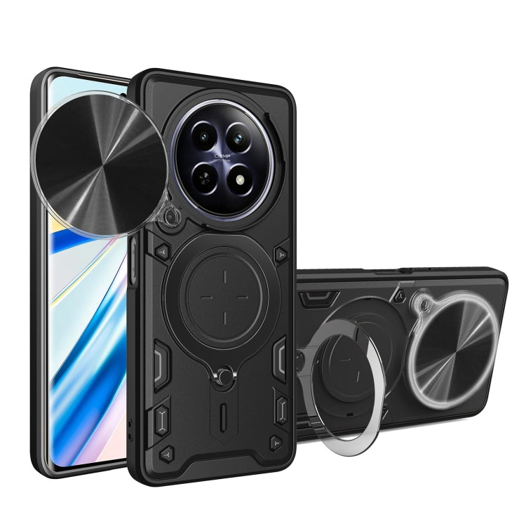 CD Texture Sliding Camshield Magnetic Holder Phone Case, For Realme P4 Power 5G, For Realme 16 Pro / 16 Pro+ 5G, For Realme 15x 5G, For Realme P3 5G / 14 5G Global, For Realme P3 Ultra 5G India, For Realme 14 Pro+ 5G, For Realme C75 4G / 14x 5G Global ...
