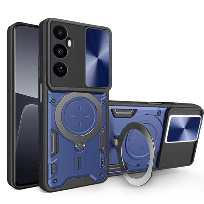 CD Texture Sliding Camshield Magnetic Holder Phone Case, For Realme P4 Power 5G, For Realme 16 Pro / 16 Pro+ 5G, For Realme 15x 5G, For Realme P3 5G / 14 5G Global, For Realme P3 Ultra 5G India, For Realme 14 Pro+ 5G, For Realme C75 4G / 14x 5G Global ...