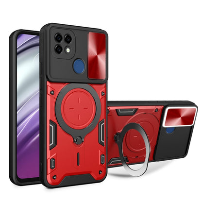 CD Texture Sliding Camshield Magnetic Holder Phone Case, For Realme C55 4G, For Realme GT3 5G, For Realme 10 Pro+ 5G, For Realme C35, For Realme C21 / C20 / C11 2021