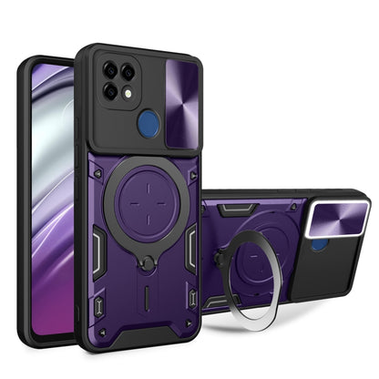 CD Texture Sliding Camshield Magnetic Holder Phone Case, For Realme C55 4G, For Realme GT3 5G, For Realme 10 Pro+ 5G, For Realme C35, For Realme C21 / C20 / C11 2021