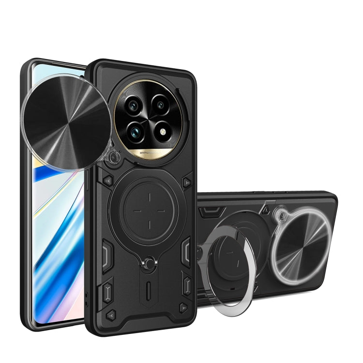 CD Texture Sliding Camshield Magnetic Holder Phone Case, For Realme P4 Power 5G, For Realme 16 Pro / 16 Pro+ 5G, For Realme 15x 5G, For Realme P3 5G / 14 5G Global, For Realme P3 Ultra 5G India, For Realme 14 Pro+ 5G, For Realme C75 4G / 14x 5G Global ...