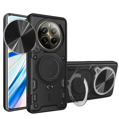 CD Texture Sliding Camshield Magnetic Holder Phone Case, For Realme P4 Power 5G, For Realme 16 Pro / 16 Pro+ 5G, For Realme 15x 5G, For Realme P3 5G / 14 5G Global, For Realme P3 Ultra 5G India, For Realme 14 Pro+ 5G, For Realme C75 4G / 14x 5G Global ...
