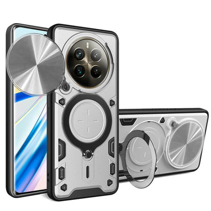 CD Texture Sliding Camshield Magnetic Holder Phone Case, For Realme P4 Power 5G, For Realme 16 Pro / 16 Pro+ 5G, For Realme 15x 5G, For Realme P3 5G / 14 5G Global, For Realme P3 Ultra 5G India, For Realme 14 Pro+ 5G, For Realme C75 4G / 14x 5G Global ...