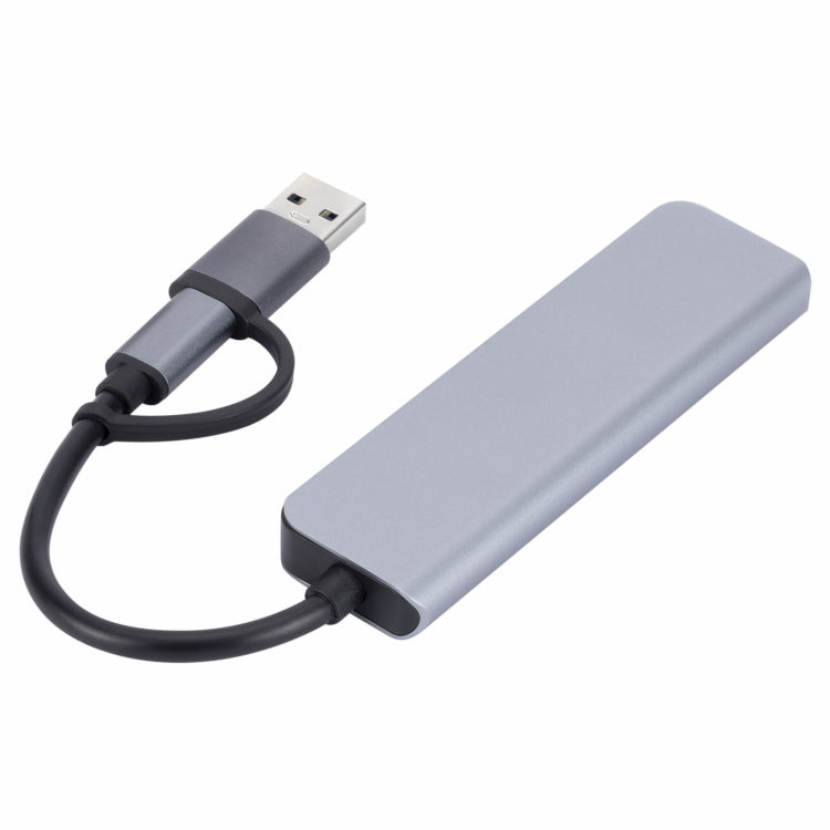 2302 5 in 1 USB+USB-C/Type-C to USB Multi-function Docking Station HUB Adapter, 2302