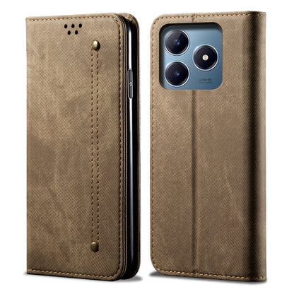 Denim Texture Flip Leather Phone Case, For Realme Note 60 4G / C61 4G, For Realme 13 Pro 5G Global, For Realme GT 6T 5G Global, For Realme GT 6 5G Global, For Realme C63 / C61, For Realme 12 Pro / 12 Pro+, For Realme GT5 Pro, For Realme 11 5G Global / ...