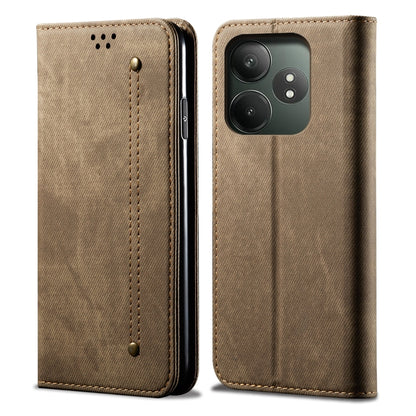 Denim Texture Flip Leather Phone Case, For Realme Note 60 4G / C61 4G, For Realme 13 Pro 5G Global, For Realme GT 6T 5G Global, For Realme GT 6 5G Global, For Realme C63 / C61, For Realme 12 Pro / 12 Pro+, For Realme GT5 Pro, For Realme 11 5G Global / ...