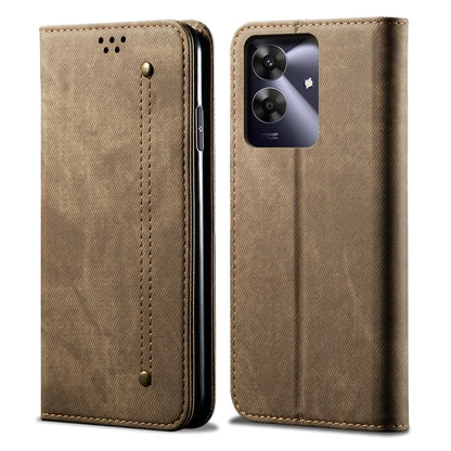 Denim Texture Flip Leather Phone Case, For Realme Note 60 4G / C61 4G, For Realme 13 Pro 5G Global, For Realme GT 6T 5G Global, For Realme GT 6 5G Global, For Realme C63 / C61, For Realme 12 Pro / 12 Pro+, For Realme GT5 Pro, For Realme 11 5G Global / ...