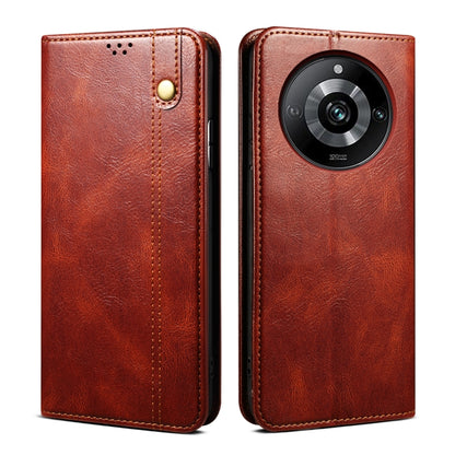 Oil Wax Crazy Horse Texture Leather Phone Case, For Realme 14 5G Global, For Realme P3 Pro, For Realme 14 Pro+ Global, For Realme 14 Pro Global, For Realme Note 60 4G / C61 4G, For Realme 13 Pro 5G Global, For Realme GT 6T 5G Global                    ...