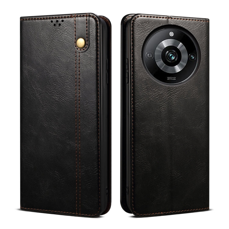 Oil Wax Crazy Horse Texture Leather Phone Case, For Realme 14 5G Global, For Realme P3 Pro, For Realme 14 Pro+ Global, For Realme 14 Pro Global, For Realme Note 60 4G / C61 4G, For Realme 13 Pro 5G Global, For Realme GT 6T 5G Global                    ...
