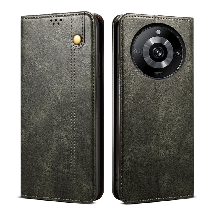 Oil Wax Crazy Horse Texture Leather Phone Case, For Realme 14 5G Global, For Realme P3 Pro, For Realme 14 Pro+ Global, For Realme 14 Pro Global, For Realme Note 60 4G / C61 4G, For Realme 13 Pro 5G Global, For Realme GT 6T 5G Global                    ...