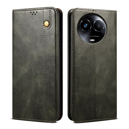 Oil Wax Crazy Horse Texture Leather Phone Case, For Realme 14 5G Global, For Realme P3 Pro, For Realme 14 Pro+ Global, For Realme 14 Pro Global, For Realme Note 60 4G / C61 4G, For Realme 13 Pro 5G Global, For Realme GT 6T 5G Global                    ...