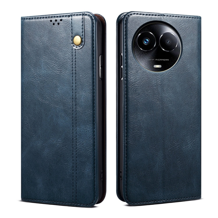 Oil Wax Crazy Horse Texture Leather Phone Case, For Realme 14 5G Global, For Realme P3 Pro, For Realme 14 Pro+ Global, For Realme 14 Pro Global, For Realme Note 60 4G / C61 4G, For Realme 13 Pro 5G Global, For Realme GT 6T 5G Global                    ...