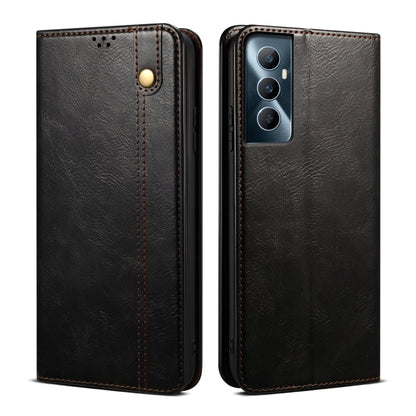 Oil Wax Crazy Horse Texture Leather Phone Case, For Realme 14 5G Global, For Realme P3 Pro, For Realme 14 Pro+ Global, For Realme 14 Pro Global, For Realme Note 60 4G / C61 4G, For Realme 13 Pro 5G Global, For Realme GT 6T 5G Global                    ...