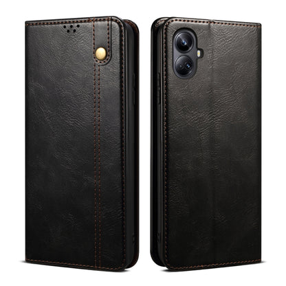 Oil Wax Crazy Horse Texture Leather Phone Case, For Realme 14 5G Global, For Realme P3 Pro, For Realme 14 Pro+ Global, For Realme 14 Pro Global, For Realme Note 60 4G / C61 4G, For Realme 13 Pro 5G Global, For Realme GT 6T 5G Global                    ...
