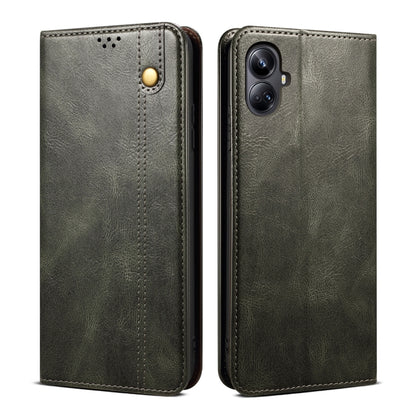 Oil Wax Crazy Horse Texture Leather Phone Case, For Realme 14 5G Global, For Realme P3 Pro, For Realme 14 Pro+ Global, For Realme 14 Pro Global, For Realme Note 60 4G / C61 4G, For Realme 13 Pro 5G Global, For Realme GT 6T 5G Global                    ...