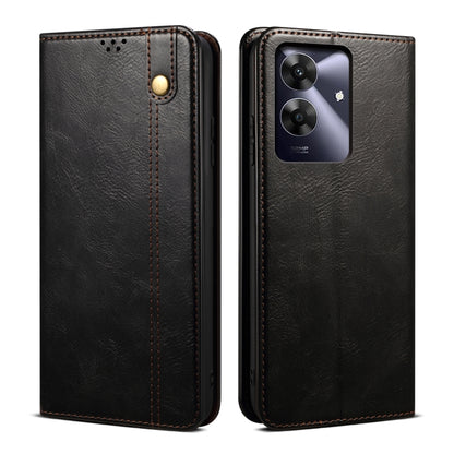 Oil Wax Crazy Horse Texture Leather Phone Case, For Realme 14 5G Global, For Realme P3 Pro, For Realme 14 Pro+ Global, For Realme 14 Pro Global, For Realme Note 60 4G / C61 4G, For Realme 13 Pro 5G Global, For Realme GT 6T 5G Global                    ...