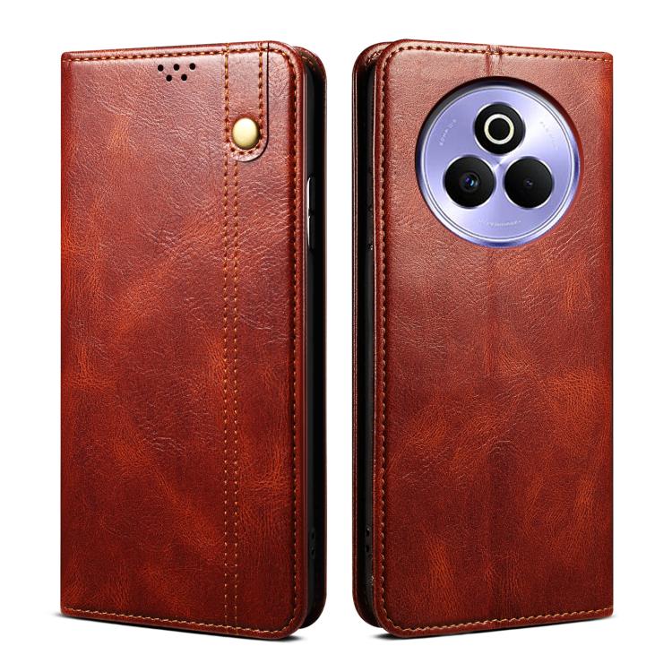 Oil Wax Crazy Horse Texture Leather Phone Case, For Realme 14 5G Global, For Realme P3 Pro, For Realme 14 Pro+ Global, For Realme 14 Pro Global, For Realme Note 60 4G / C61 4G, For Realme 13 Pro 5G Global, For Realme GT 6T 5G Global                    ...