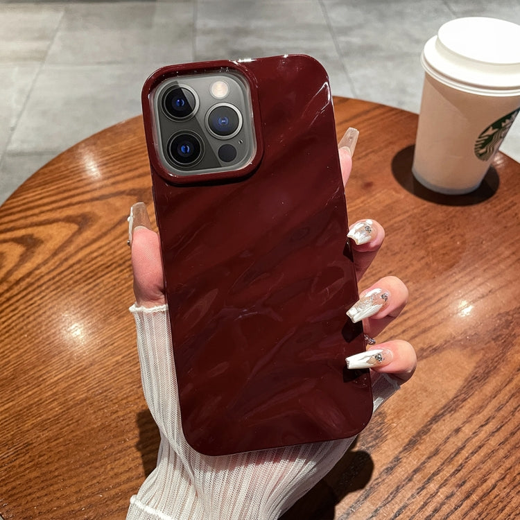 Solid Color Wave Texture TPU Phone Case