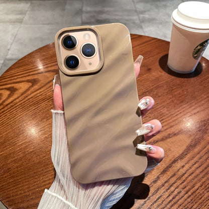 Solid Color Wave Texture TPU Phone Case