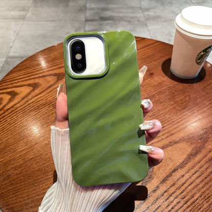 Solid Color Wave Texture TPU Phone Case