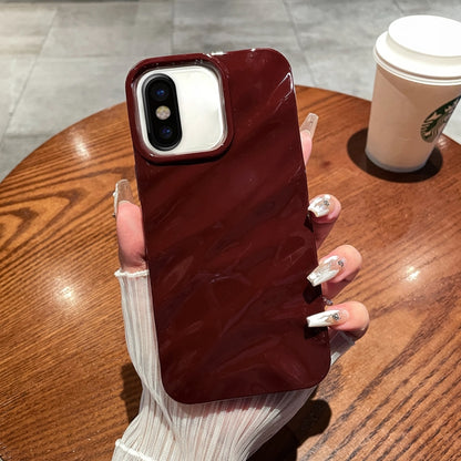 Solid Color Wave Texture TPU Phone Case