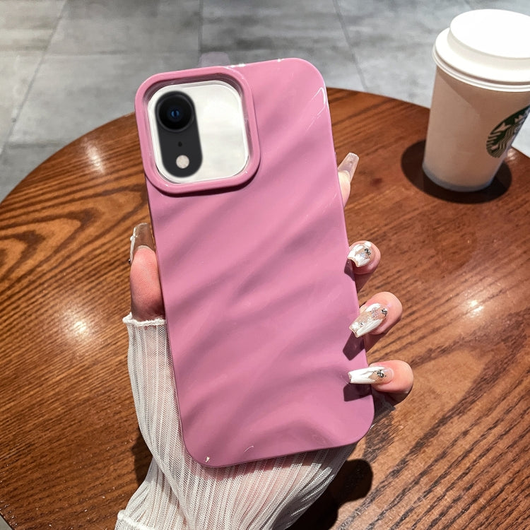 Solid Color Wave Texture TPU Phone Case