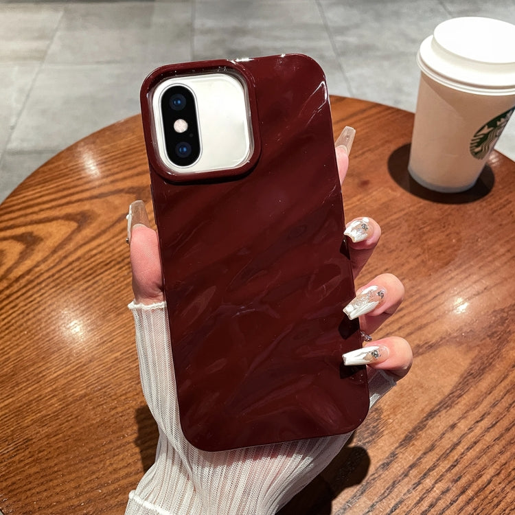 Solid Color Wave Texture TPU Phone Case