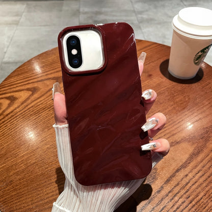Solid Color Wave Texture TPU Phone Case