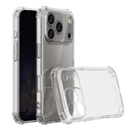 Four-Corner Shockproof Clear TPU Phone Case, For iPhone 18 Pro, For iPhone 18 Pro Max, For iPhone 17 Pro Max, For iPhone 17 Pro, For iPhone 17, For iPhone 17 Air, For iPhone 16 Pro Max, For iPhone 16 Pro, For iPhone 16 Plus, For iPhone 16