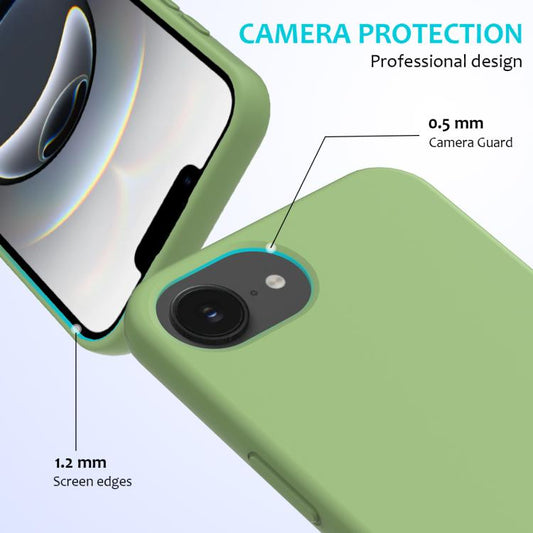 Solid Color Silicone Phone Case, For iPhone 17e / 16e, For iPhone 17 Pro Max, For iPhone 17 Pro, For iPhone 17, For iPhone Air, For iPhone 16 Pro Max, For iPhone 16 Pro, For iPhone 16 Plus