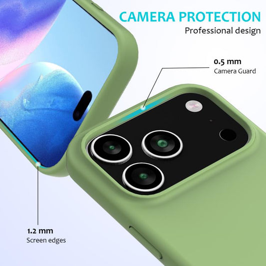 Handyhülle aus einfarbigem Silikon, für iPhone 17e / 16e, für iPhone 17 Pro Max, für iPhone 17 Pro, für iPhone 17, für iPhone Air, für iPhone 16 Pro Max, für iPhone 16 Pro, für iPhone 16 Plus