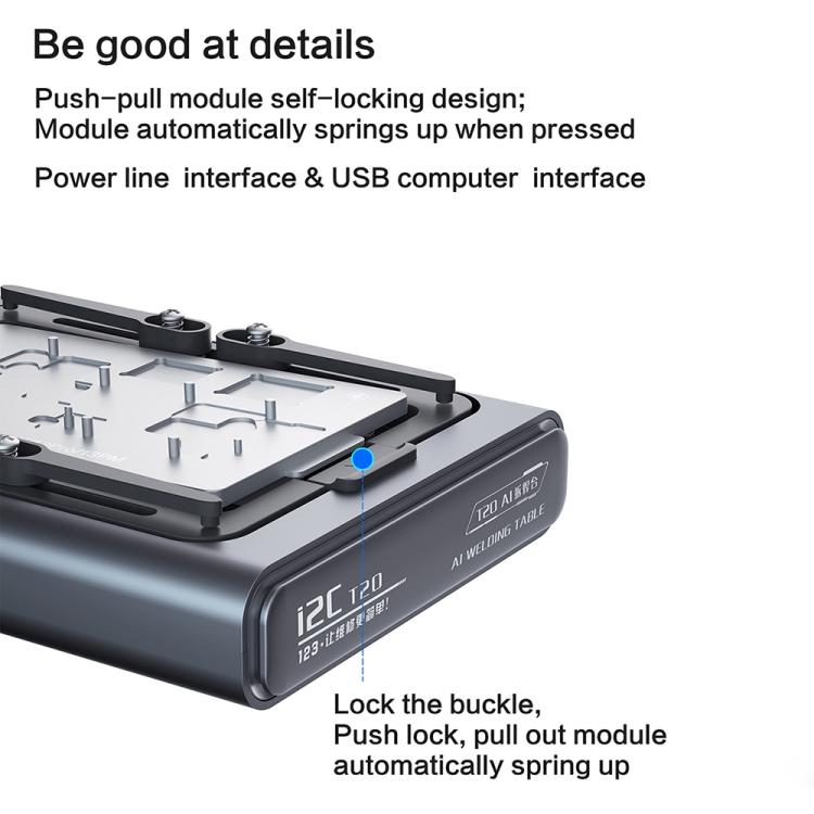 i2C T20 Heating Platform Module, For iPhone 17 Series, For iPhone 16 Series, For iPhone 15 Series, For iPhone 14 Series, For iPhone 13 Series, For iPhone 12 Series, For iPhone X / 11 Series, For Universal Series