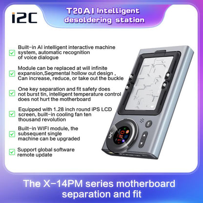 i2C T20 Heating Platform Module, For iPhone 17 Series, For iPhone 16 Series, For iPhone 15 Series, For iPhone 14 Series, For iPhone 13 Series, For iPhone 12 Series, For iPhone X / 11 Series, For Universal Series